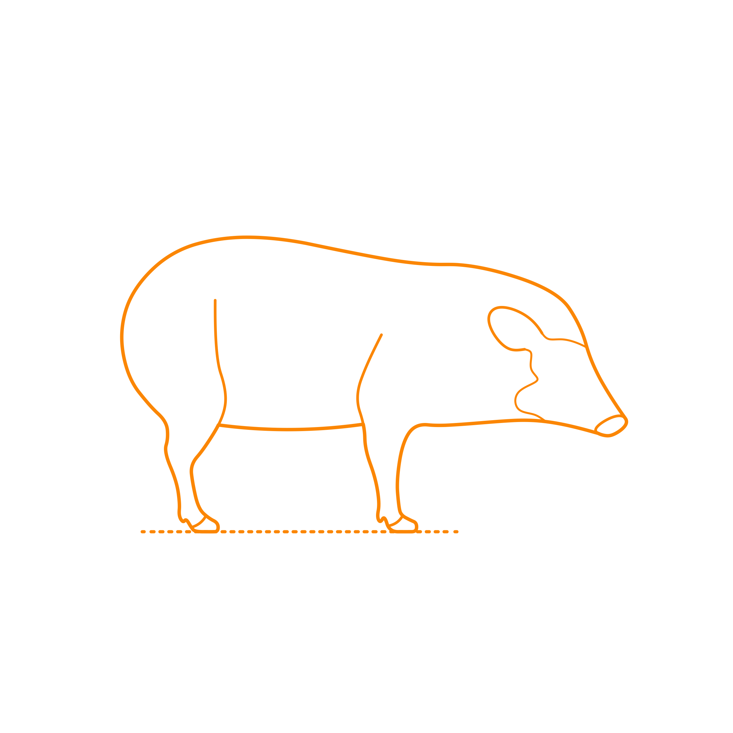 Animals Pigs Pygmy Hog Outline Svg Vector Free Vectors